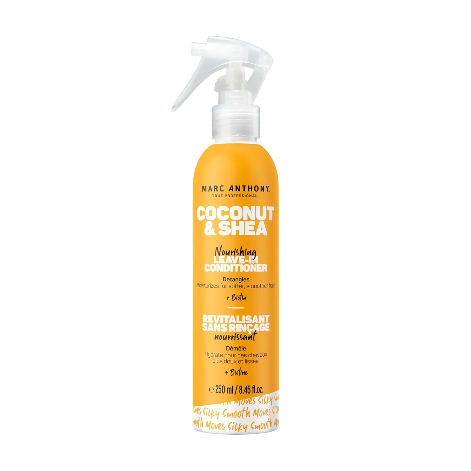 Marc Anthony Leave-In Conditioner Spray, Coconut Oil & Shea Butter - Anti-Frizz Biotin Detangling Spray To Moisturize For Softer Smoother Hair - Color Safe & Sulfate Free Styling Product