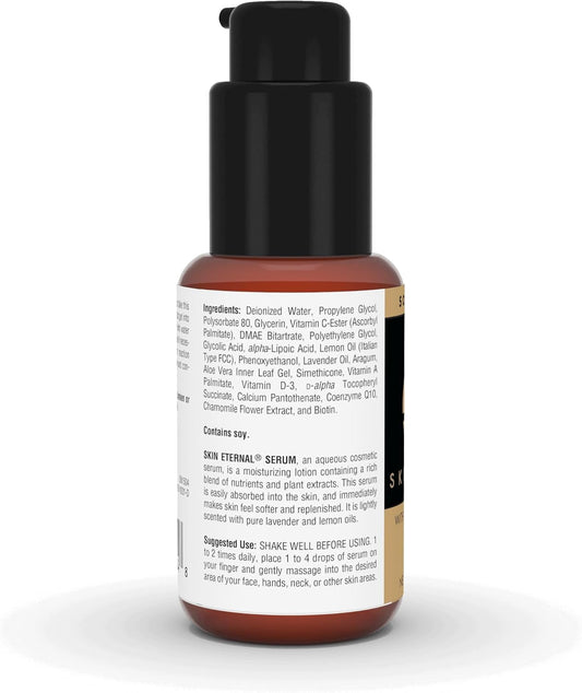 Source Naturals Skin Eternal Serum - Moisturizing Lotion With C-Ester, Dmae, & Liopic Acid- 1.7 Fluid Oz