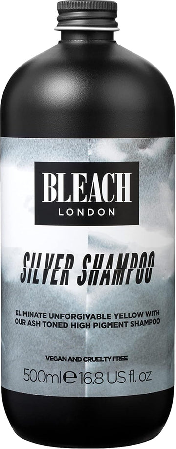Bleach London Silver Shampoo - Vegan & Peta-Approved Purple Toning Formula, Neualises Yellow Tones - Paraben & Silicone Free - (250 Ml)