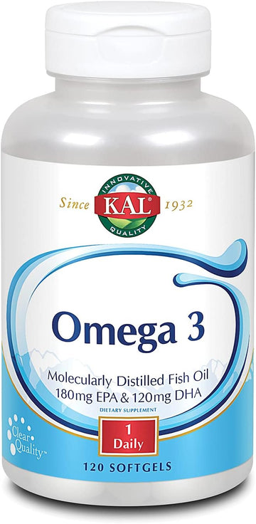 KAL 180/120 1000 Mg Omega 3 Fish, 120 Count120 Count