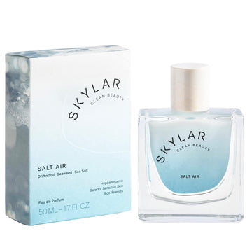 Skylar Salt Air Eau De Parfum - Hypoallergenic & Clean Perfume For Women & Men, Vegan & Safe For Sensitive Skin - Fresh Perfume With Notes Of Driftwood, Sea Salt & Seaweed - 10Ml /0.33 Fl Oz