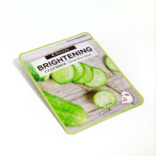 K-Beauty Brightennig Cucumber Facial Sheet Mask : Beauty & Personal Care