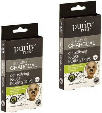 Purity Plus Activated Charcoal Detoxifying Nose Pore Strips (12)