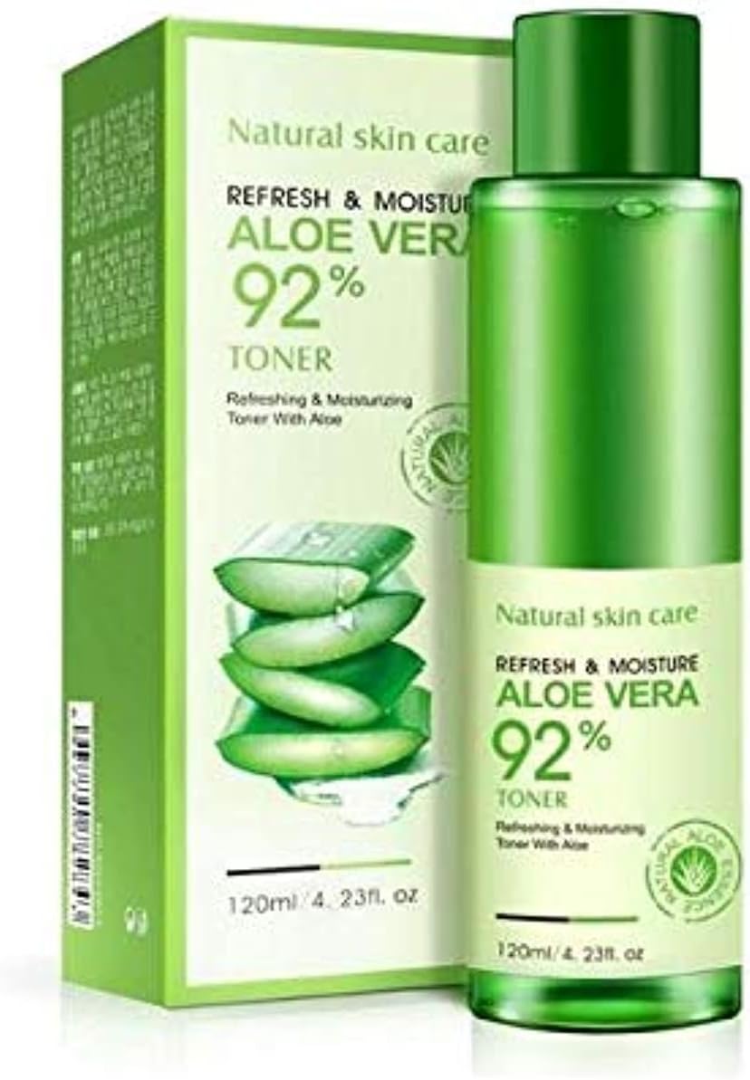 Bioaqua 92% Aloe Vera Refresh Moisturizing Toner Natural Plant Skin Care 120Ml