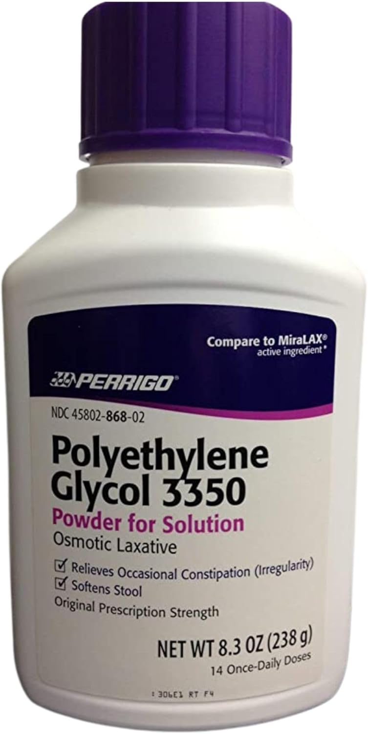 Perrigo Polyethylene Glycol 3350 8.3 Oz (238Gm) Powder (Compare To Miralax)