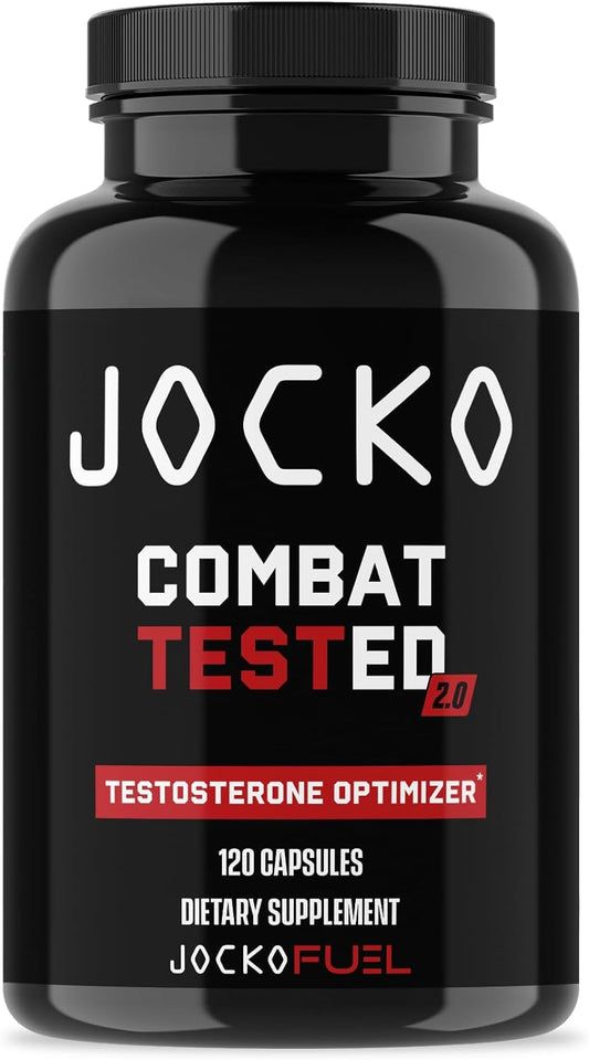 Jocko Fuel Supplements Bundle - Test Booster For Men + Omega 3 Fish Oil (2 Pack) Powerful Antioxidant & Muscle Builder