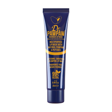 Dr. Pawpaw Multipurpose Overnight Lip Mask - Lip Sleeping Mask With Peptides - Natural Lip Moisturizer For Plumper Lip - Cruelty Free - 0.84 Oz