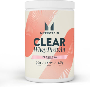 Myprotein Clear Whey Isolate Protein Powder - Peach Tea - 488g - 20 Servings - Cool and Refreshing Whey Protein Shake Alternative - 20g Protein and 4,5g BCAA per Serving