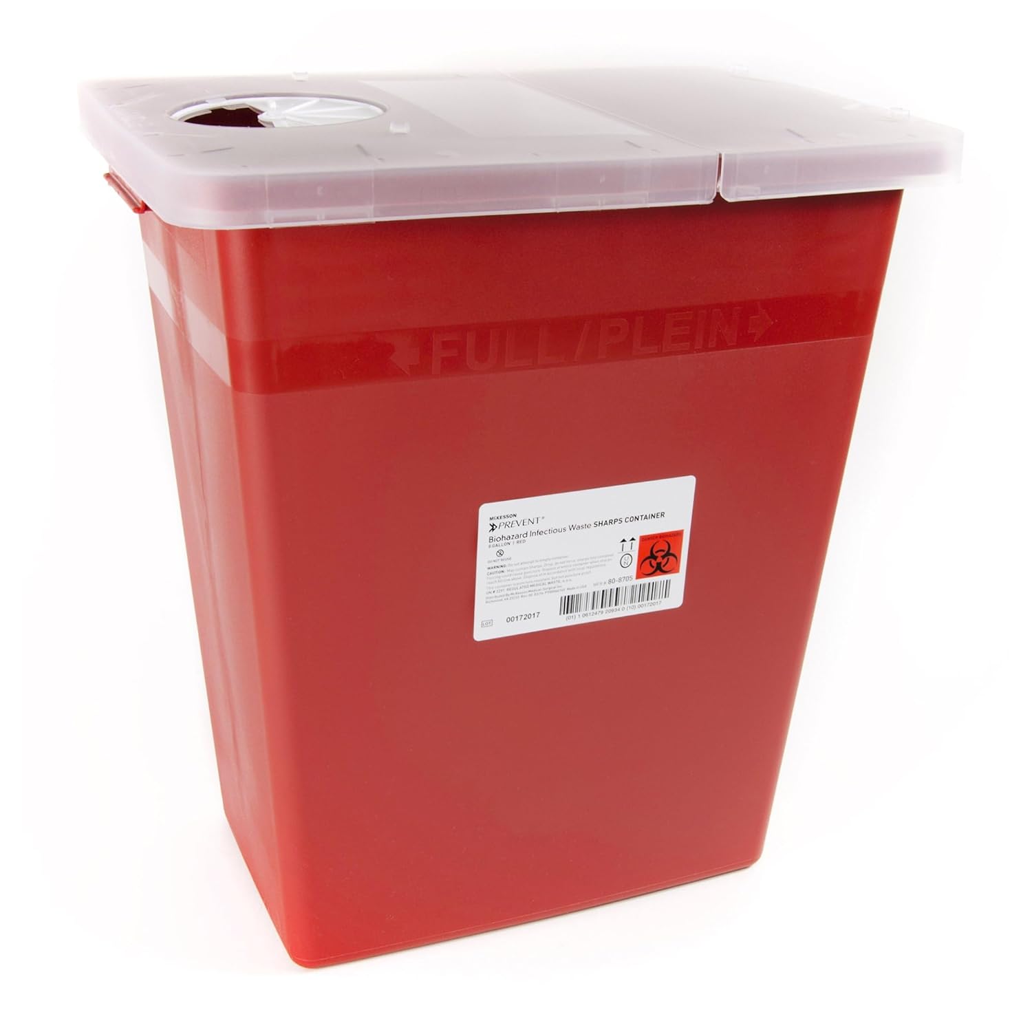 Mckesson Prevent Sharps Container 8 Gal. Horizontal / Vertical Entry Case Of 10