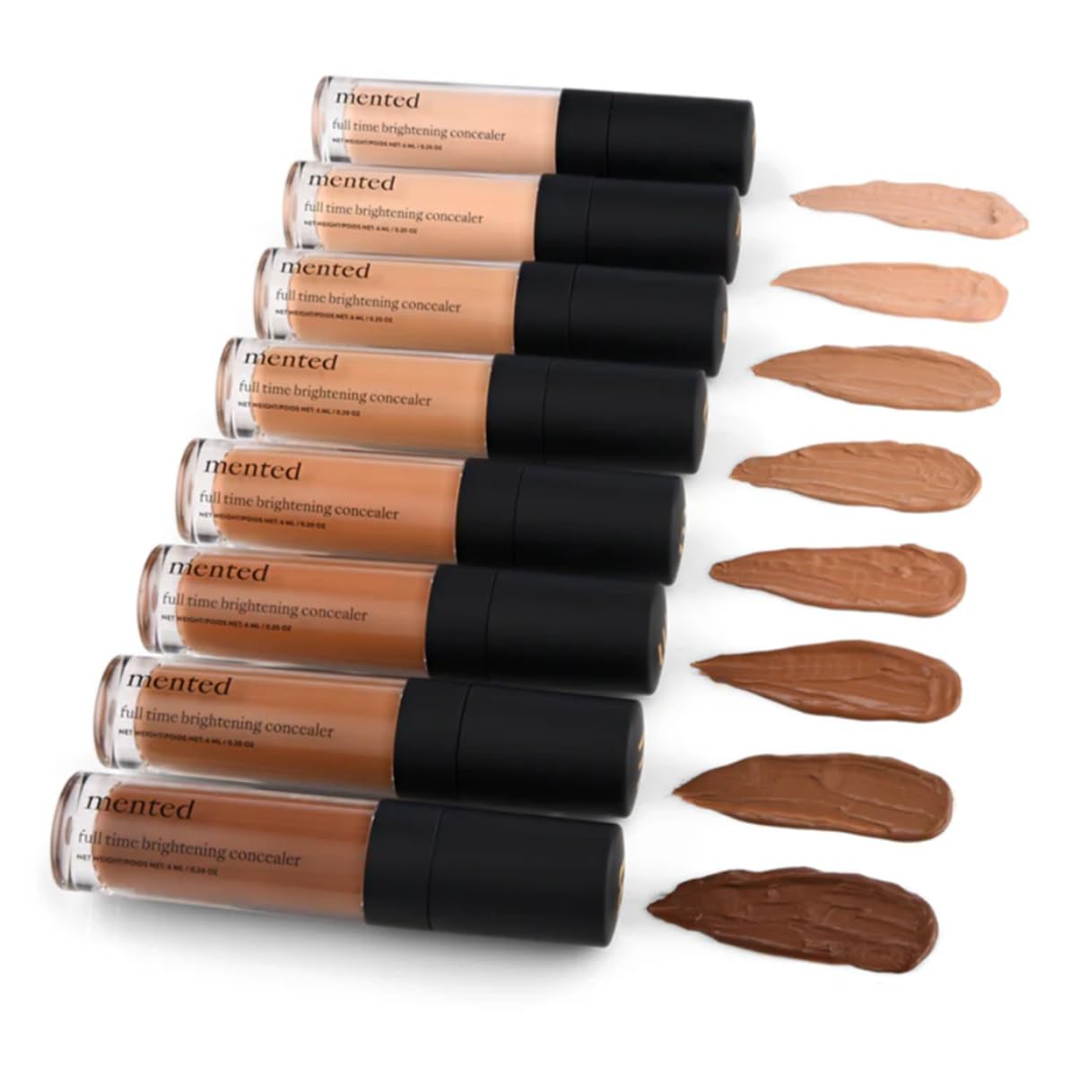 Mented Cosmetics Full-Time Eye Brightening Concealer For Women, Lightweight Full-Coverage Eye Makeup Concealer, Under Eyes Make Up Corrector, Blemishes & Contour, Peak Performance : Beauty & Personal Care