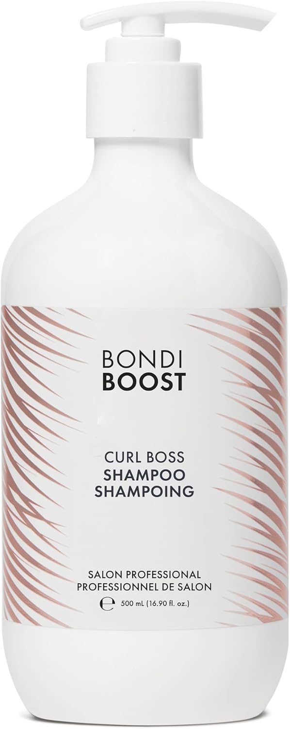 Bondiboost Curl Boss Defining Shampoo - Low Lather, Sulphate-Free Formula With Quinoa, Vegetable Squalane (Sugarcane) & Sunflower Seed Oil For Hydrated, Frizz-Free Curls - Vegan & Cruelty-Free, 300Ml