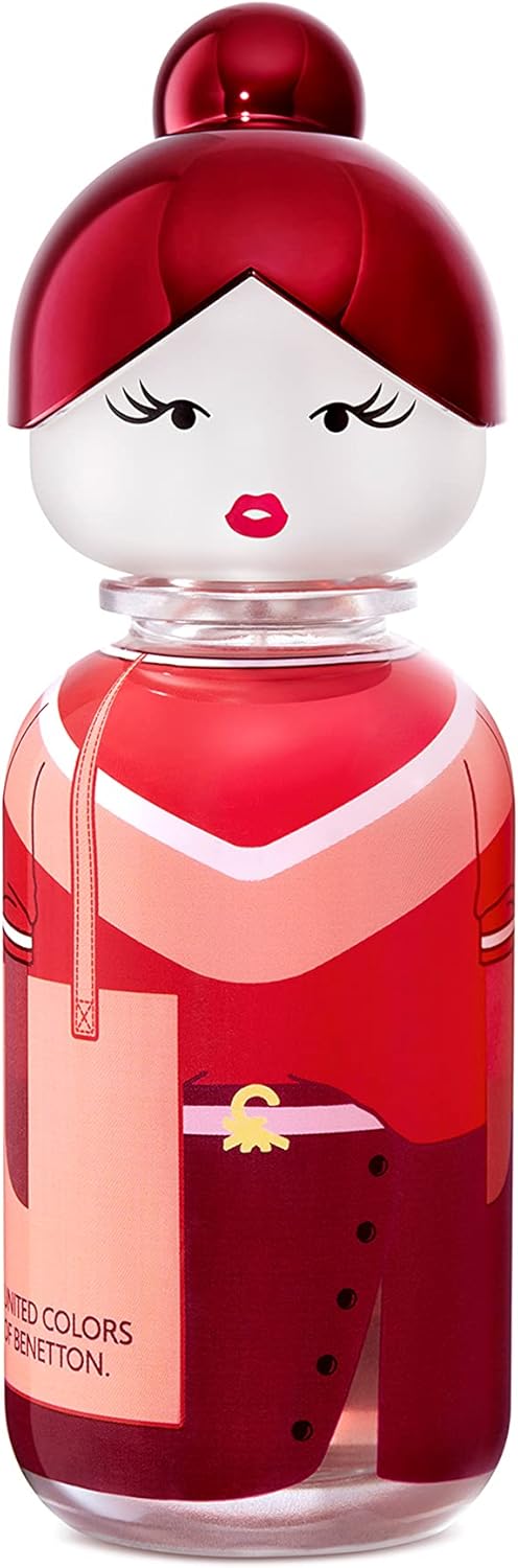 Benetton - Sisterland Red Rose, Eau De Toilette For Women - Fresh, Modern And Young Fragance - Floral And Fruity Notes - Ideal For Day Wear - 80 Ml