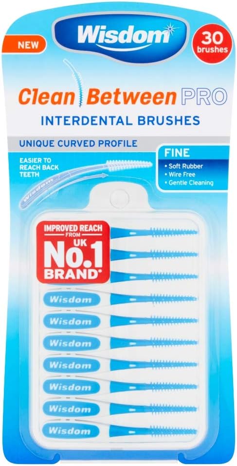 Wisdom Clean Between Pro Interdental Brushes Fine, 30 Each