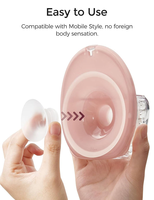 Momcozy Mobile Style | M6 15 Mm Flange Insert, Original Mobile Style | M6 Breast Pump Replacement Accessories, 1Pc (15Mm)