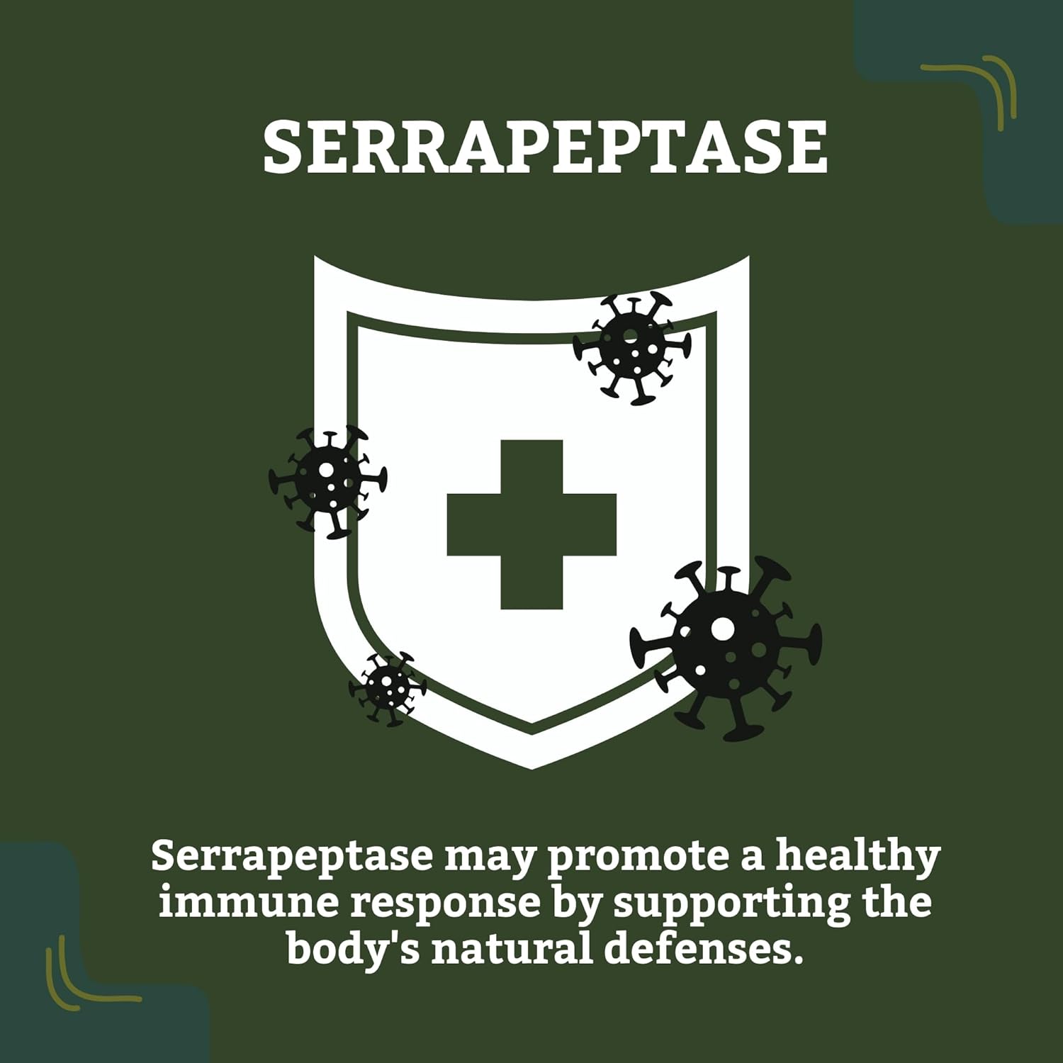 Detox Trees Serrapeptase Supplement - All-Natural, Non-Gmo, Gluten Free Serrapeptase 40000 Spu - Proteolytic Enzymes For Sinus, Respiratory And Joint Health, 100% Vegetarian - 90 Capsules : Health & Household
