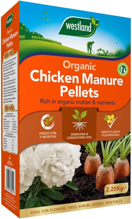 Westland Organic Chicken Manure Pellets, 2.25 kg