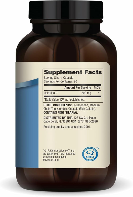 Dr. Mercola Ubiquinol, 90 Servings (90 Capsules), 200 Mg Per Capsule, Dietary Supplement, Supports Energy Production, Non-Gmo