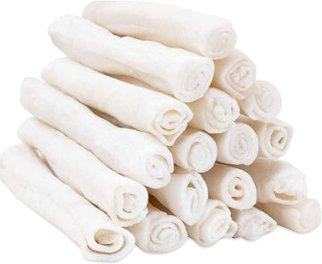 Mon2Sun Dog Rawhide Rolls Twist Sticks 6-6.5 Inch Natural Dog Treat Dog Rawhide Chews 18 Count For Puppy And Small Dogs