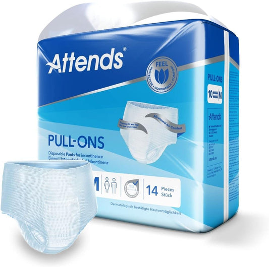 Attends Pull-Ons 10 Medium (2100Ml) 14 Pack Incontinence Protection