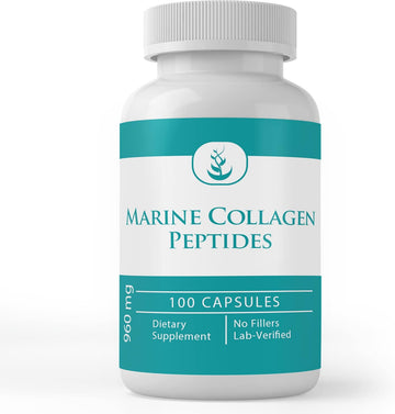 Pure Original Ingredients Marine Collagen Peptides, (100 Capsules) Always Pure, No Additives Or Fillers, Lab Verified