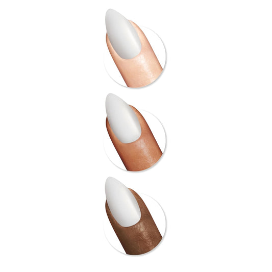 Sally Hansen Salon Effects® Perfect Manicure, Only Have Ice For You, Press On Nails, Almond Shaped, Non-Damaging Adhesive Tabs, File, And Alcohol Pad Included