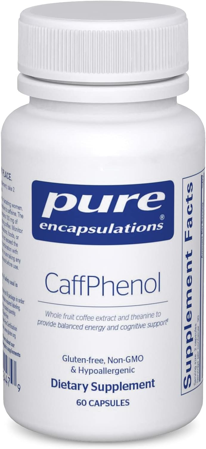 Pure Encapsulations CaffPhenol | Whole Fruit Coffeeberry Extract and Theanine to Provide Balanced Energy and Cognitive Support | 60 Capsules