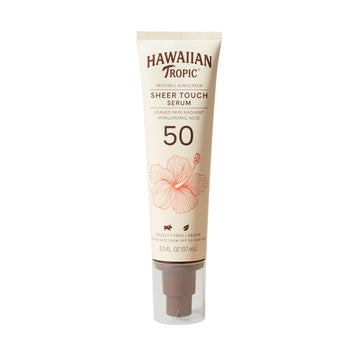 Hawaiian Tropic Sheer Touch Body Serum Spf 50, 3.3 Oz | Hyaluronic Acid Serum, Sunscreen Serum, Hydrating Serum, Travel Size Sunscreen, Spf 50, 3.3 Oz