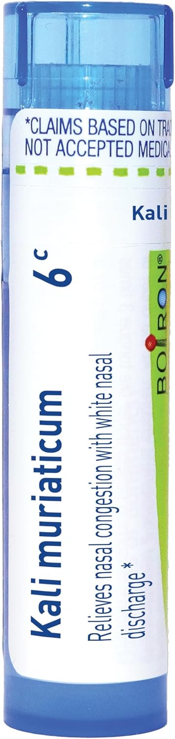 Boiron Kali Muriaticum 6C Homeopathic Medicine For Nasal Congestion - 80 Pellets