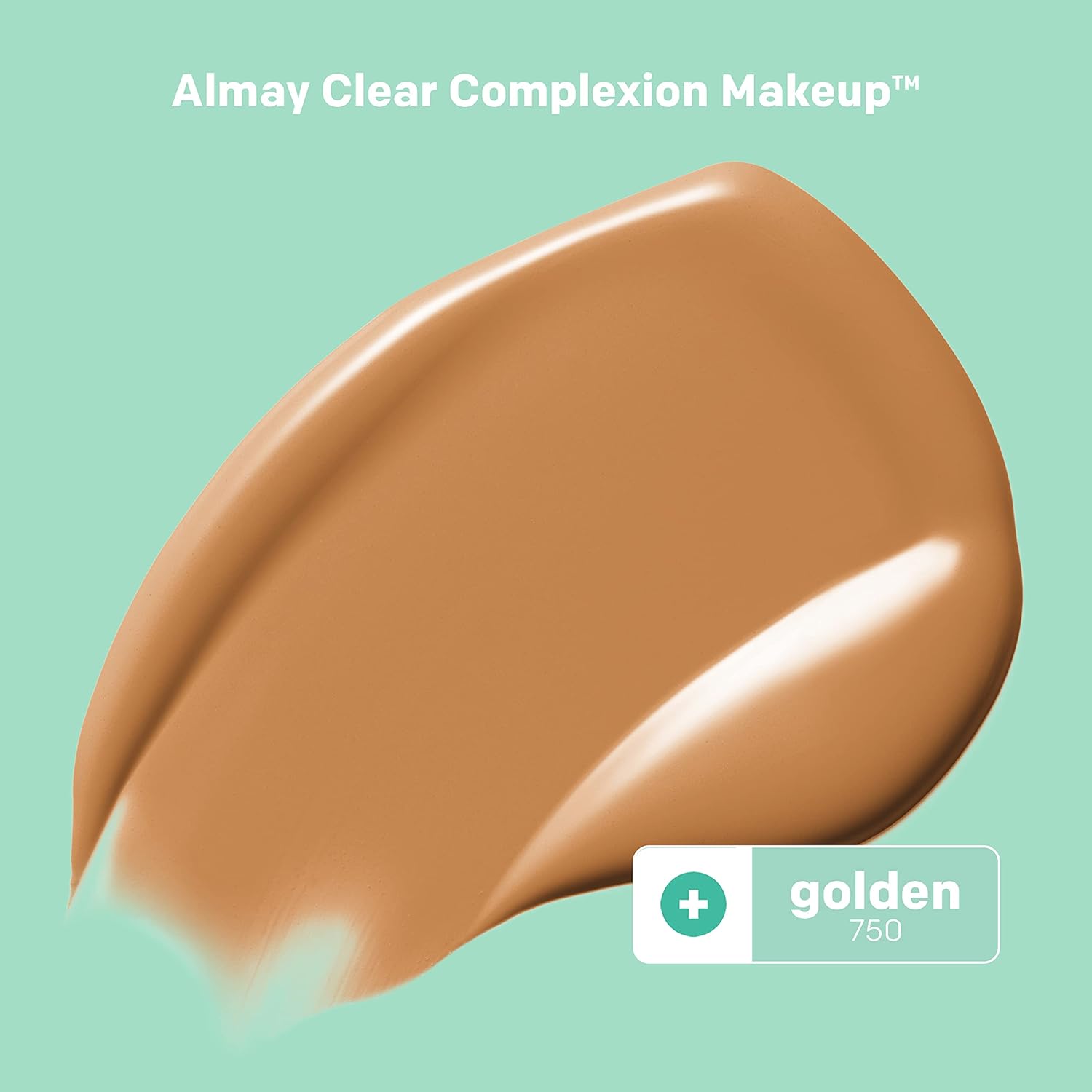 Almay Clear Complexion Acne Foundation Makeup With Salicylic Acid - Lightweight, Medium Coverage, Hypoallergenic, Fragrance-Free, For Sensitive Skin, 750 Golden, 1 Fl Oz