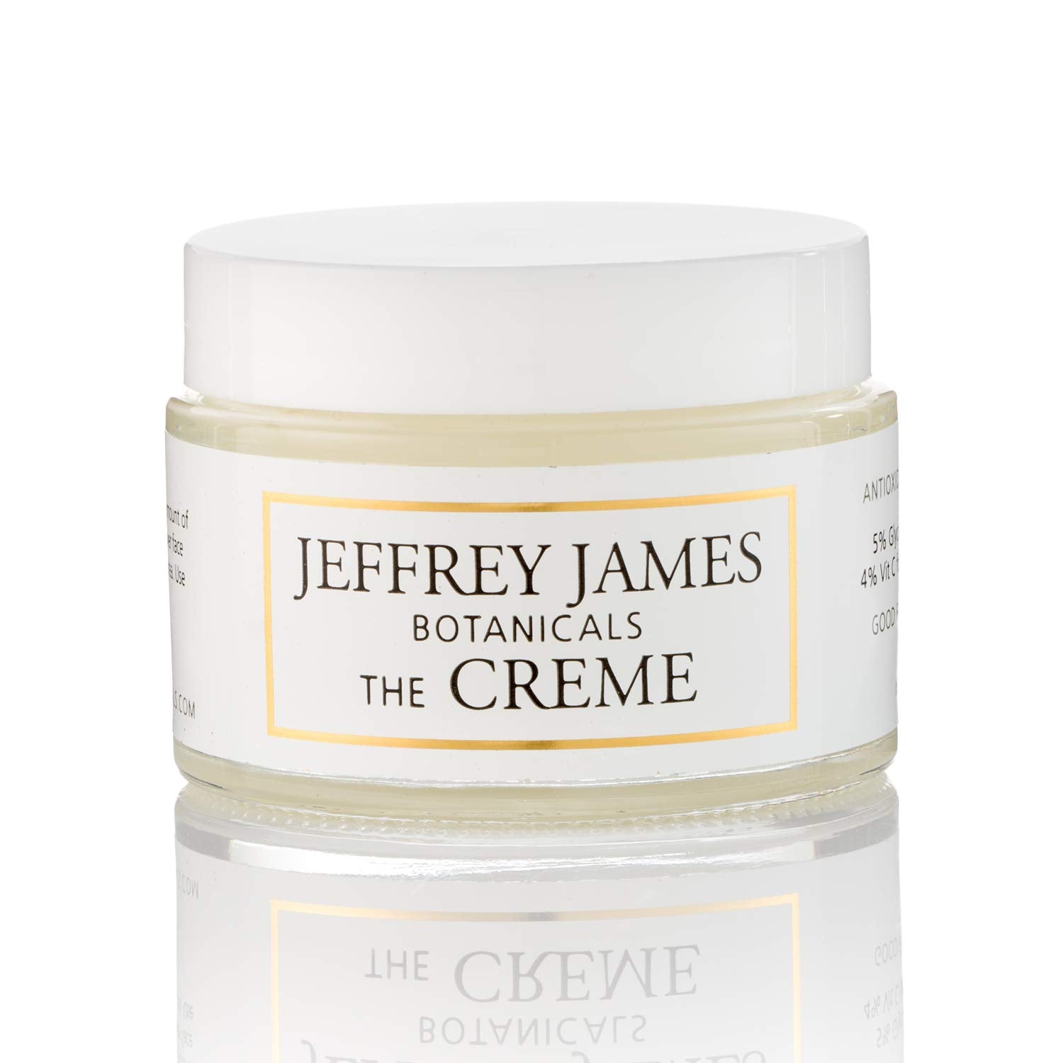 Jeffrey James Botanicals The Creme | All Day & All Night Antioxidant Anti-Aging Moisturizer | Hyaluronic Acid + Vitamin C | Aha + Fruit Glycolic Acids| Luxury Cream 2 Oz : Beauty & Personal Care
