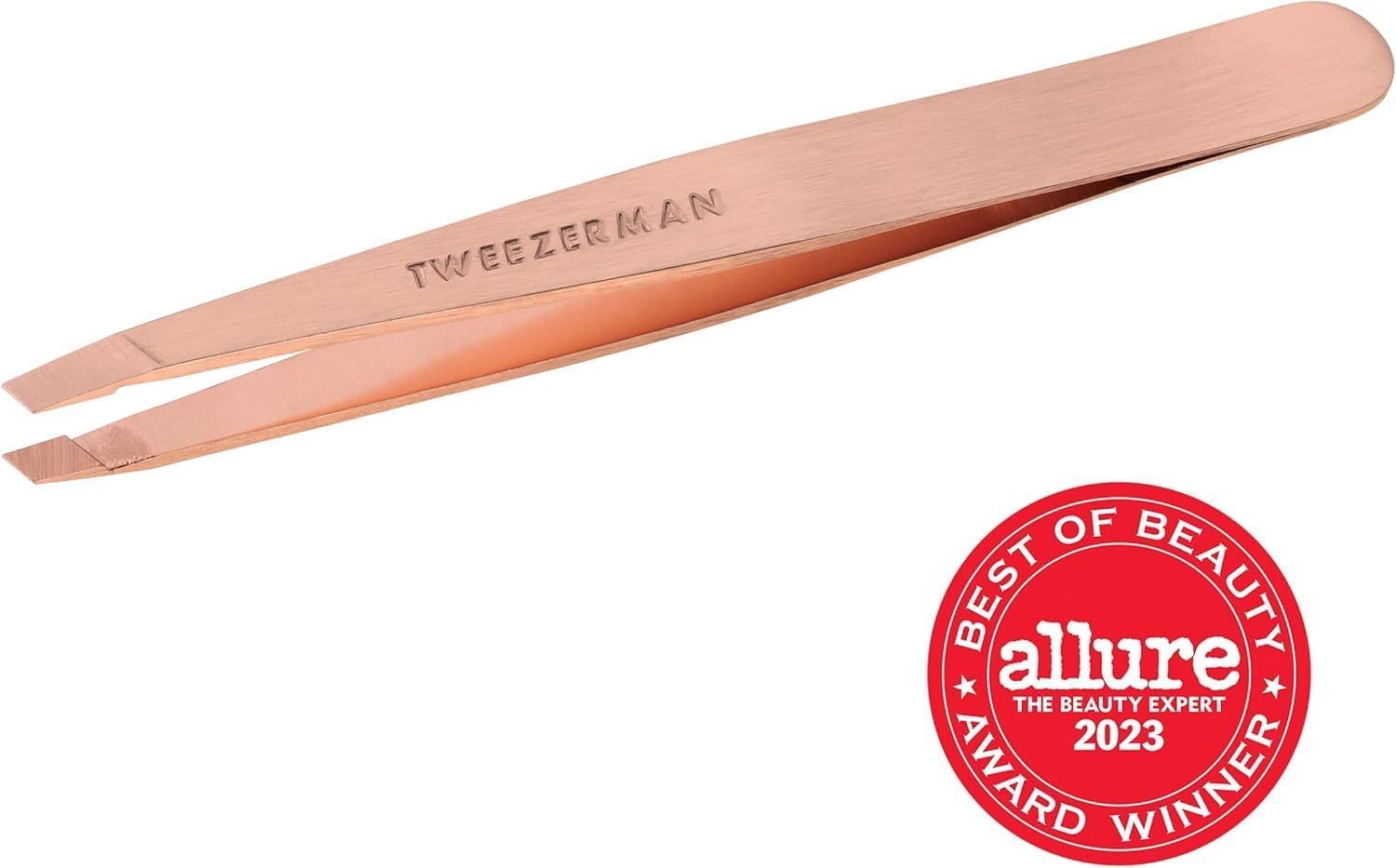 Tweezerman Rose Gold Stainless Steel Slant Tweezer : Amazon.co.uk: Health & Personal Care