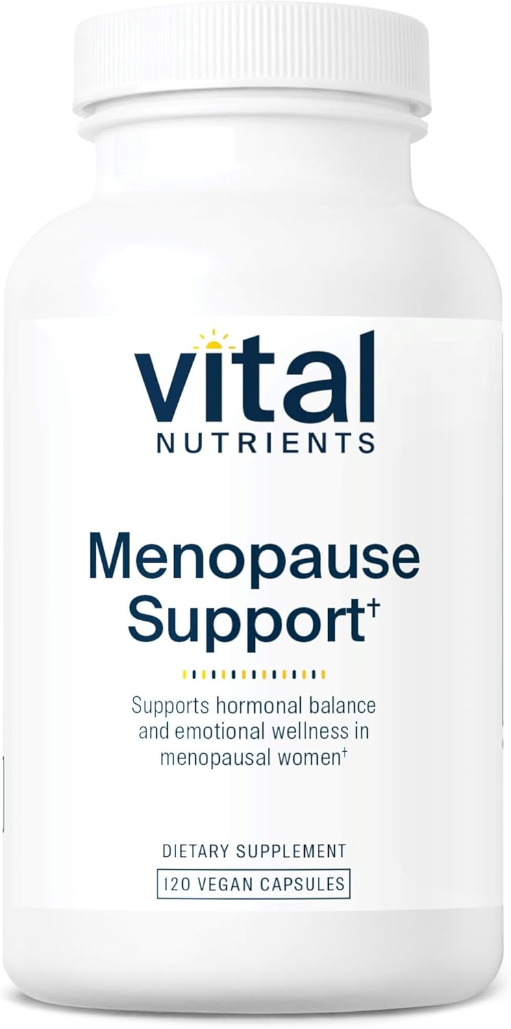 Vital Nutrients Menopause Support | Vegan Supplement for Women | Herbal Complex with Black Cohosh and Vitex Tree Berry for Hormone Balance Support* | Gluten, Dairy and Soy Free | 120 Capsules