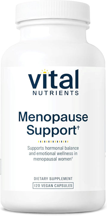 Vital Nutrients Menopause Support | Vegan Supplement for Women | Herbal Complex with Black Cohosh and Vitex Tree Berry for Hormone Balance Support* | Gluten, Dairy and Soy Free | 120 Capsules