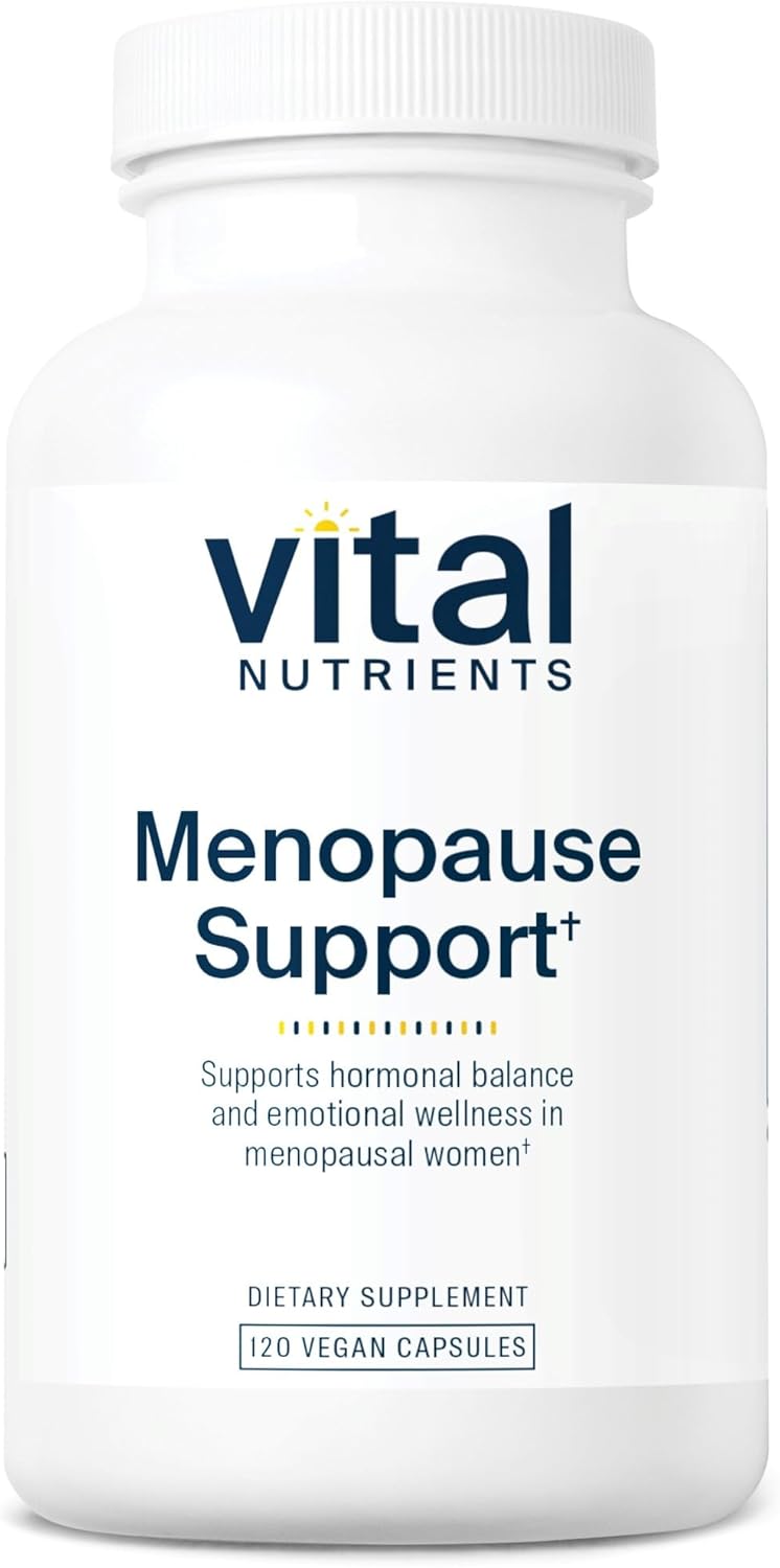 Vital Nutrients Menopause Support | Vegan Supplement For Women | Herbal Complex With Black Cohosh And Vitex Tree Berry For Hormone Balance Support* | Gluten, Dairy, Soy Free | 120 Capsules