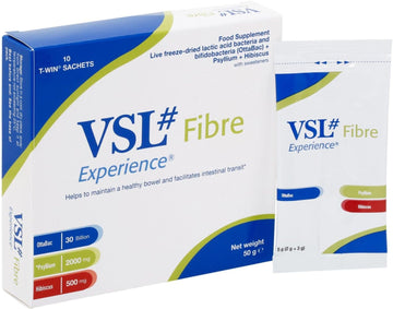 Vsl#Fibre Concentrated High-Fibre Synbiotic Supplement (10 Sachets) - A Combination Of Pre & Probiotic - Effective & Natural Constipation Relief - Replenish The Gut & Restore A Normal Toilet Routine