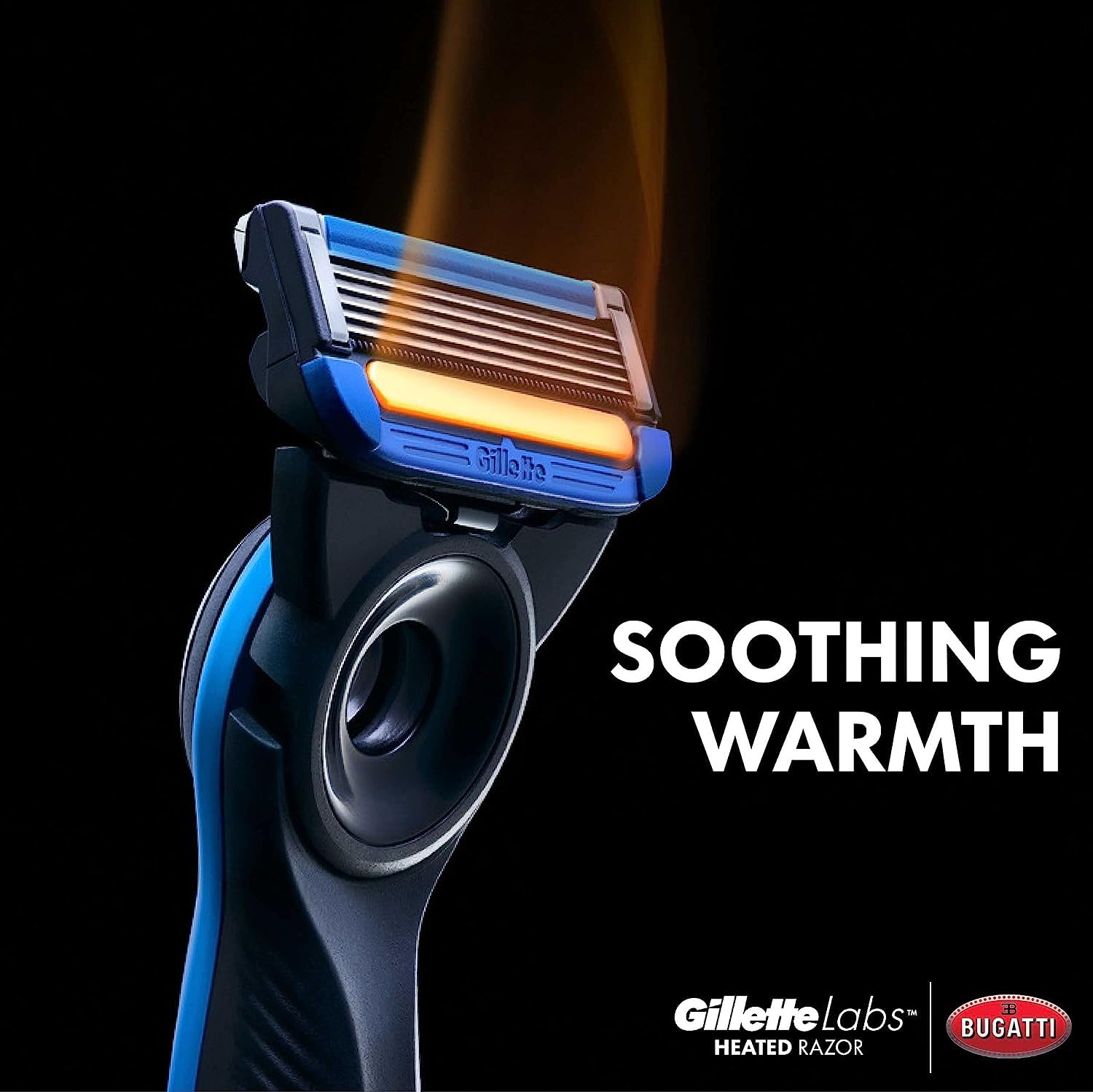 Gillette Heated Razor for Men, Bugatti Limited Edition Shave Kit by GilletteLabs, 1 Handle, 2 Razor Blade Refills, 1 Cleaning Cloth, 1 Charging Dock : Beauty & Personal Care