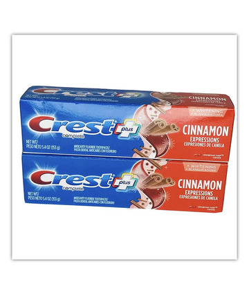 Crest Plus Complete + Whitening Cinnamon Rush Expressions 5.4 Oz 2 Boxes