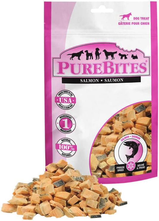 Purebites Salmon Freeze Dried Dog Treats, 1.16Oz | 33G - Entry Size : Pet Supplies
