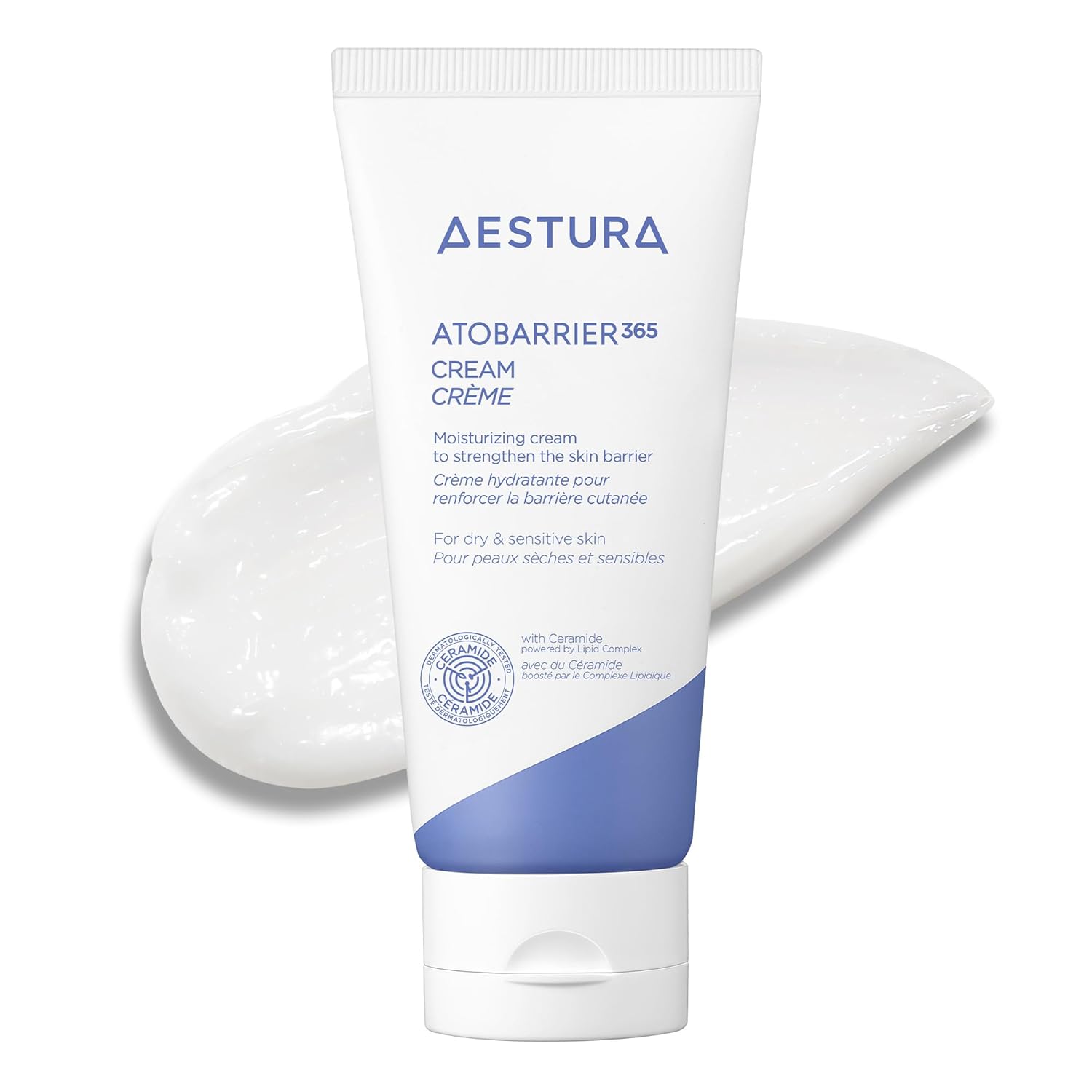 Aestura Atobarrier365 Cream With Ceramides, Korean Face Moisturizer For Barrier Repair | 120H Lasting Hydration, Ceramide Capsules, Dry & Sensitive Skin, Non-Comedogenic, 80 Ml / 2.70 Fl.Oz