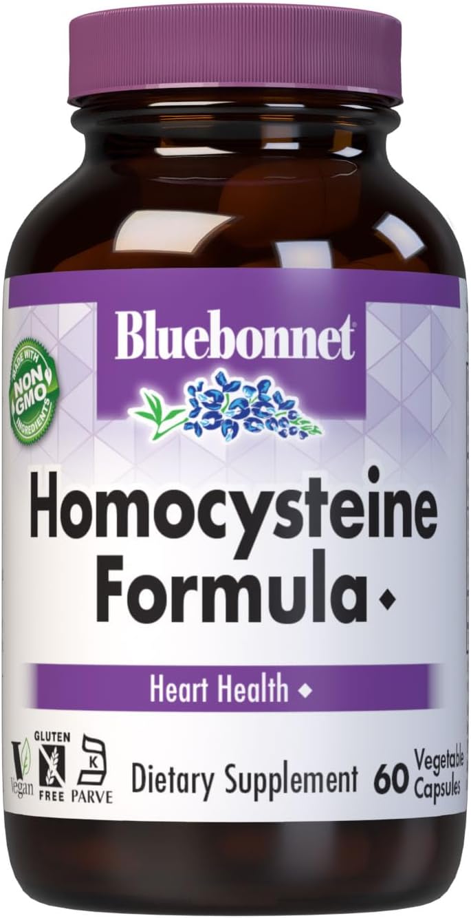 Bluebonnet Homocysteine Formula Supplement, 120 Count : Health & Household