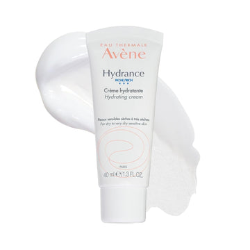 Avène Hydrance Rich Hydrating Cream, Daily Face Moisturizer, Soothes Feelings Of Skin Tightness & Discomfort Associated With Dryness, Dry Skin Moisturizer, Non-Comedogenic, 1.3 Oz