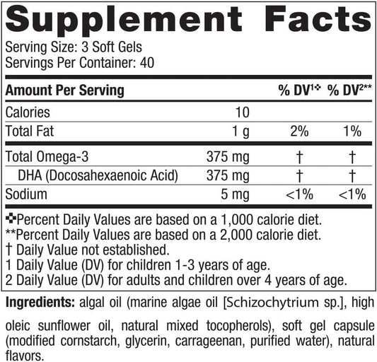 Nordic Naturals Children's DHA Vegetarian - Kids DHA Omega-3 Supplemen