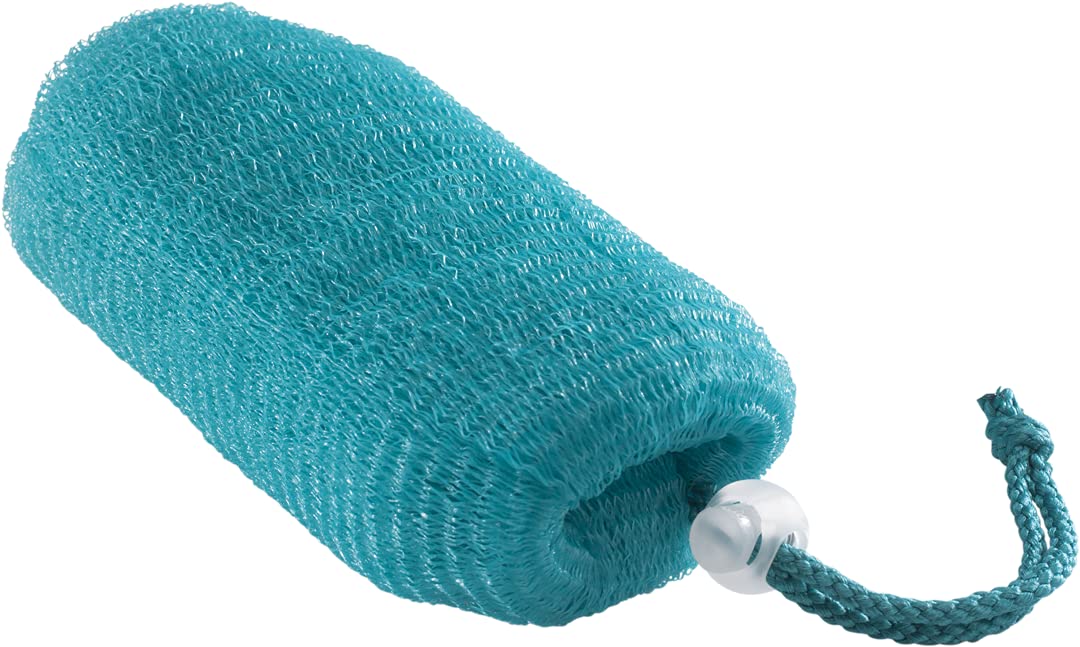 Freeman Net Soap Pouch, Exfoliating Mesh Body Scrubber, Bath & Shower Pouf Removes Dead Skin, Dirt, & Impurities, For Soap Bars, Textured Netting For Mild Exfoliation, Self-Tan Prep, 4 Count : Beauty & Personal Care