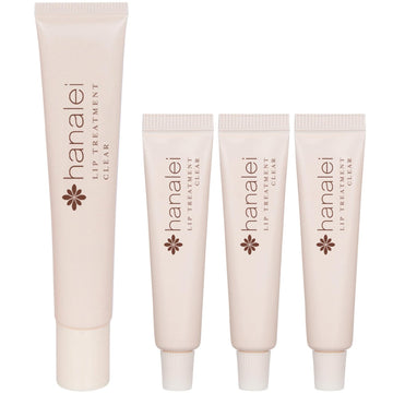 Hanalei Clear Lip Treatment Bundle (Full-Size And Travel-Size 3 Pack) | Made With Kukui Oil, Shea Butter, Agave, And Grapeseed Oil, Soothe Dry Lips (Cruelty Free, Paraben Free)