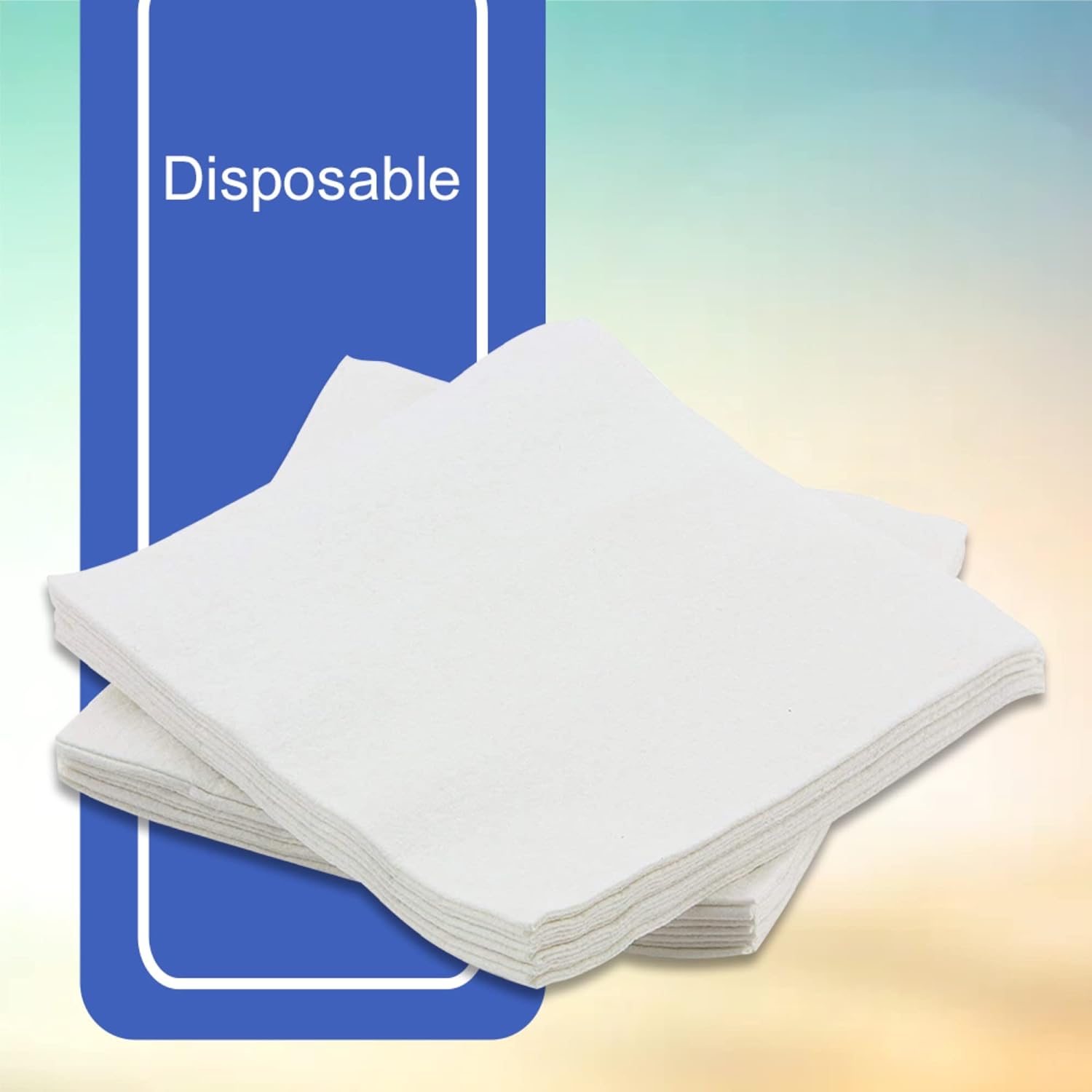 McKesson Disposable Washcloths, Soft, Absorbent and Strong, 13 in x 13 in, 500 Count : Health & Household