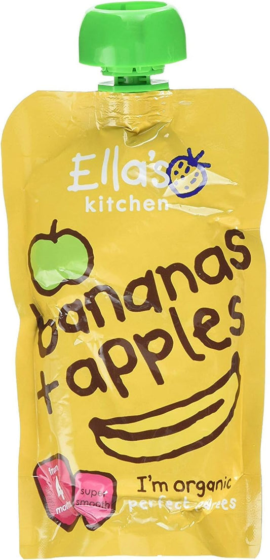 Ella'S Kitchen - Stage 1 Baby Food - Apples & Bananas - 120G (Case Of 7)