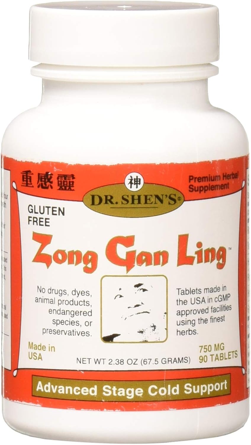 Dr. Shen'S Zong Gan Ling Severe Cold And Flu Relief -- 750 Mg - 90 Tablets