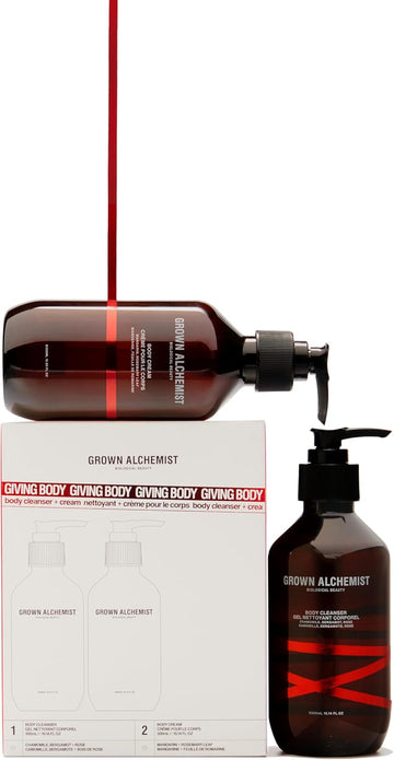 Grown Alchemist Giving Body, Limited Edition Gift Set & Value Pack - 300Ml Body Cleanser & 300Ml Body Cream