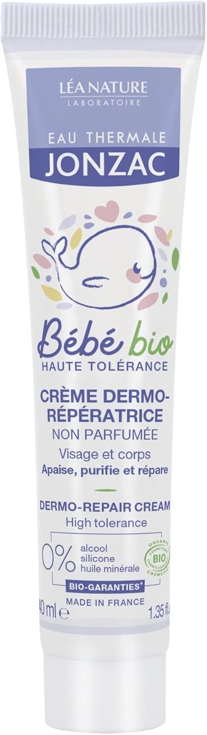 Eau Thermale Jonzac Organic Cosmetic Baby Care Dermo Repair Cream, 40 Ml