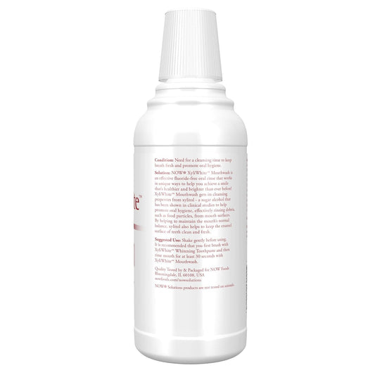 Now Solutions, Xyliwhite™ Mouthwash, Cinnafresh Flavor, Naturally Freshens Breath, Cleanses Teeth And Gums, 16-Ounce